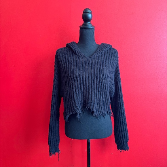 🖤 Wildfox Marley Cropped Hoodie 🕸️ NWOT - Picture 5 of 8